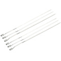 304 Reusale de acero inoxidable BBQ Grill Brochetas